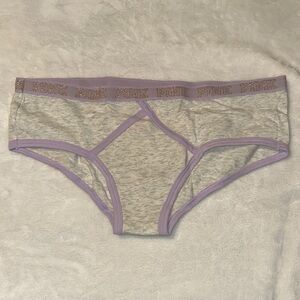 PINK Victoria's Secret Gray and Purple Briefs